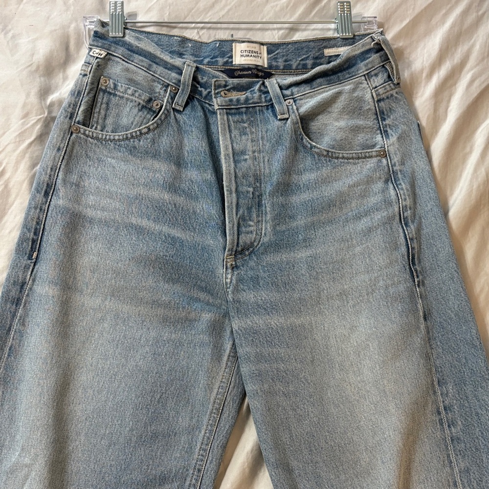 Citizens Of Humanity Faded Blue Denim Jeans